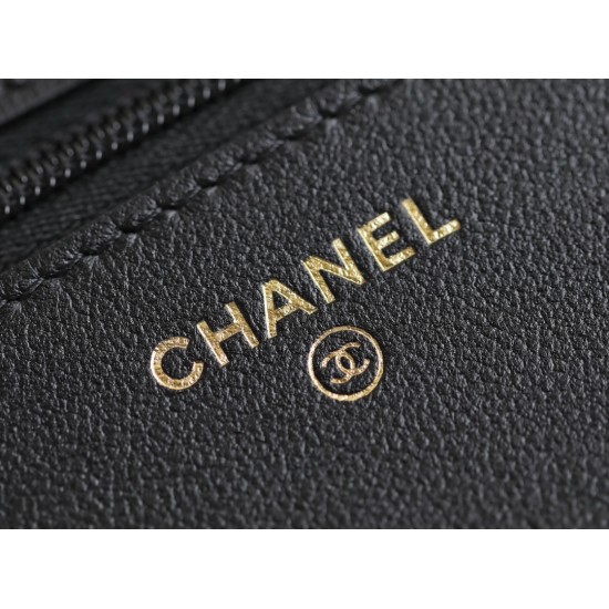  CHANEL Camellia Adjusting Buckle with Gold CC Logo WOC CHB001