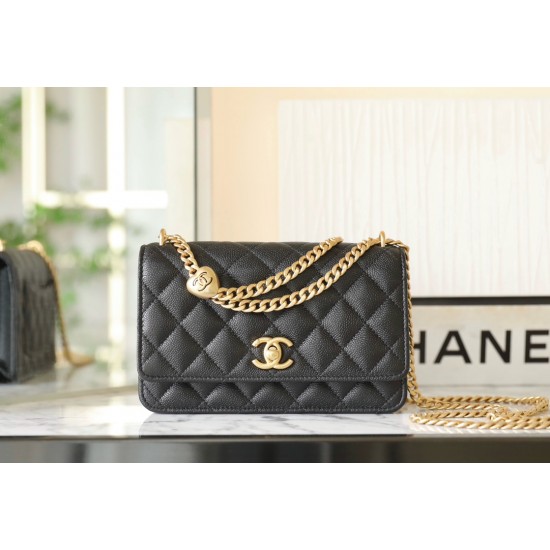  CHANEL Camellia Adjusting Buckle with Gold CC Logo WOC CHB001