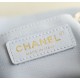  CHANEL  24P Blue Duma Backpack Mini Size with Champagne Gold Hardware CHB002