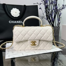  CHANEL Caviar Quilted Mini Top Handle Rectangular Flap CHB004