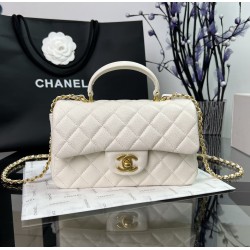  CHANEL Caviar Quilted Mini Top Handle Rectangular Flap CHB004