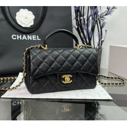  CHANEL Caviar Quilted Mini Top Handle Rectangular Flap CHB004