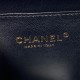 CHANEL Shiny Calfskin Quilted Top Handle Vanity Black Sold Out CHB011