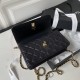  CHANEL Caviar 23S - Wallet On Chain WOC Quilted Grained Calfskin Sakura Pink Golden Hardware CHB015