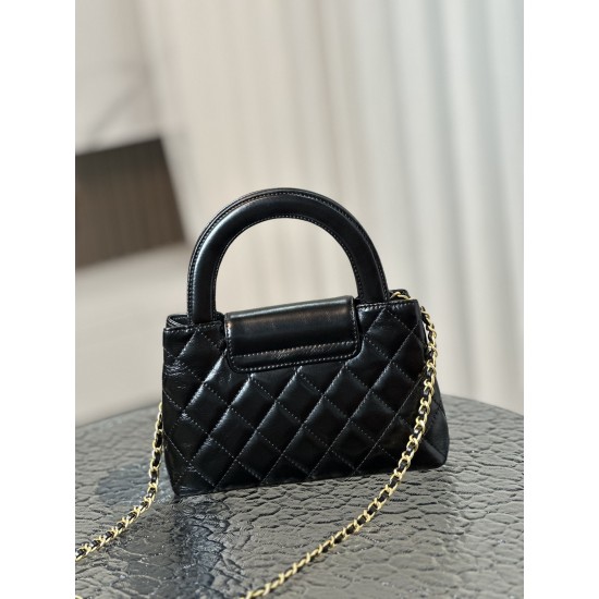  CHANEL 24A kelly Calfskin top handle CHB039