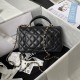 CHANEL Mini Top Handle Flap Satchel CHB047