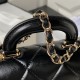 CHANEL 2024C SHINY LEATHER MINI RECTANGULAR CROSSBODY TOP HANDLE BAG GHW CHB049