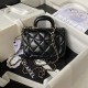 CHANEL 2024C SHINY LEATHER MINI RECTANGULAR CROSSBODY TOP HANDLE BAG GHW CHB049