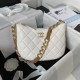 CHANEL Hobo Bag White/Green Khaki For Women 9.4 in / 24 cm CHB059