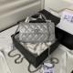 CHANEL Lambskin Enamel Quilted Top Handle Flap Phone Holder CHB062