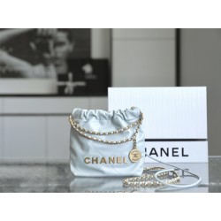 CHANEL 22 Mini Bag Gold Tone Black For Women  CHB071