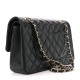 CHANEL Caviar Quilted Medium Double Flap Black CHB077