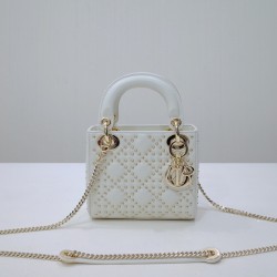 DIOR Leather Stud Mini Hardware Lady Shoulder Bag DOB034