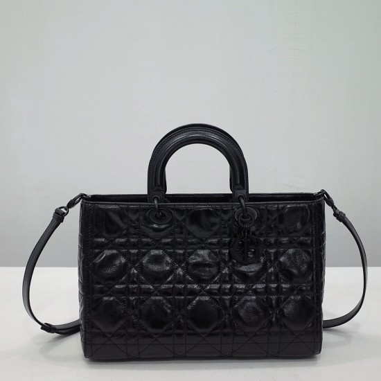 DOIR Medium Lady D-Sire My ABCDior Bag Black DOB038