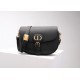 DIOR Black Pebbled Leather Small Dior Bobby Bag DOB046