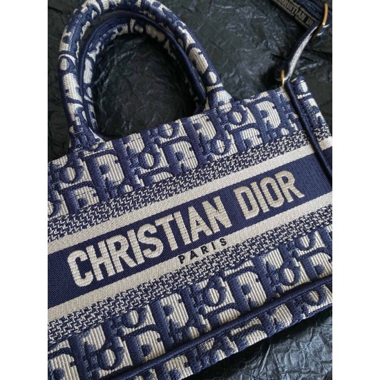 DOIR Mini Dior Book Tote- Preloved Luxury DOB082