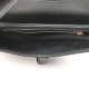 CHRISTIAN DIOR Grained Calfskin Saddle Bag Black DOB085