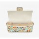 Fendi Baguette Multicolor canvas bag with FF embroidery FDB001