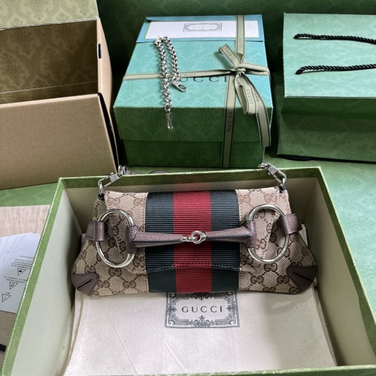 GUCCI Horsebit Chain Small Shoulder Bag GUB027