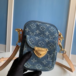  Louis Vuitton M82948 Fairfax Pochette Denim Blue LVB038