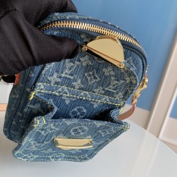  Louis Vuitton M82948 Fairfax Pochette Denim Blue LVB038