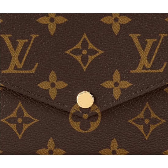 Louis Vuitton Felicie Pochette Chain Wallet Monogram Canvas M61276 LVB064