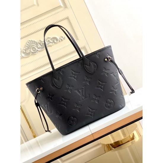 Louis Vuitton Neverfull MM Bag Black Monogram Mid M45685 LVB068