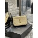 YSL Saint Laurent Woven Raffia Lou Camera Bag YB021