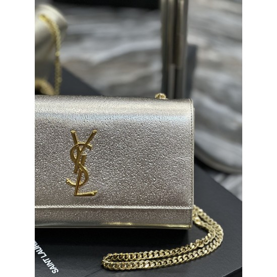 YSL Metallic Calfskin Small Classic YB026