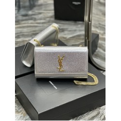 YSL Metallic Calfskin Small Classic YB026