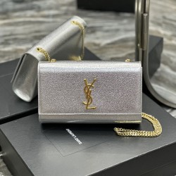 YSL Metallic Calfskin Small Classic YB026