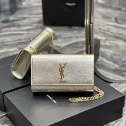 YSL Metallic Calfskin Small Classic YB026