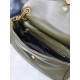 YSL 734153 Calypso in Plunged Lambskin Green  YB031