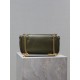 YSL 734153 Calypso in Plunged Lambskin Green  YB031